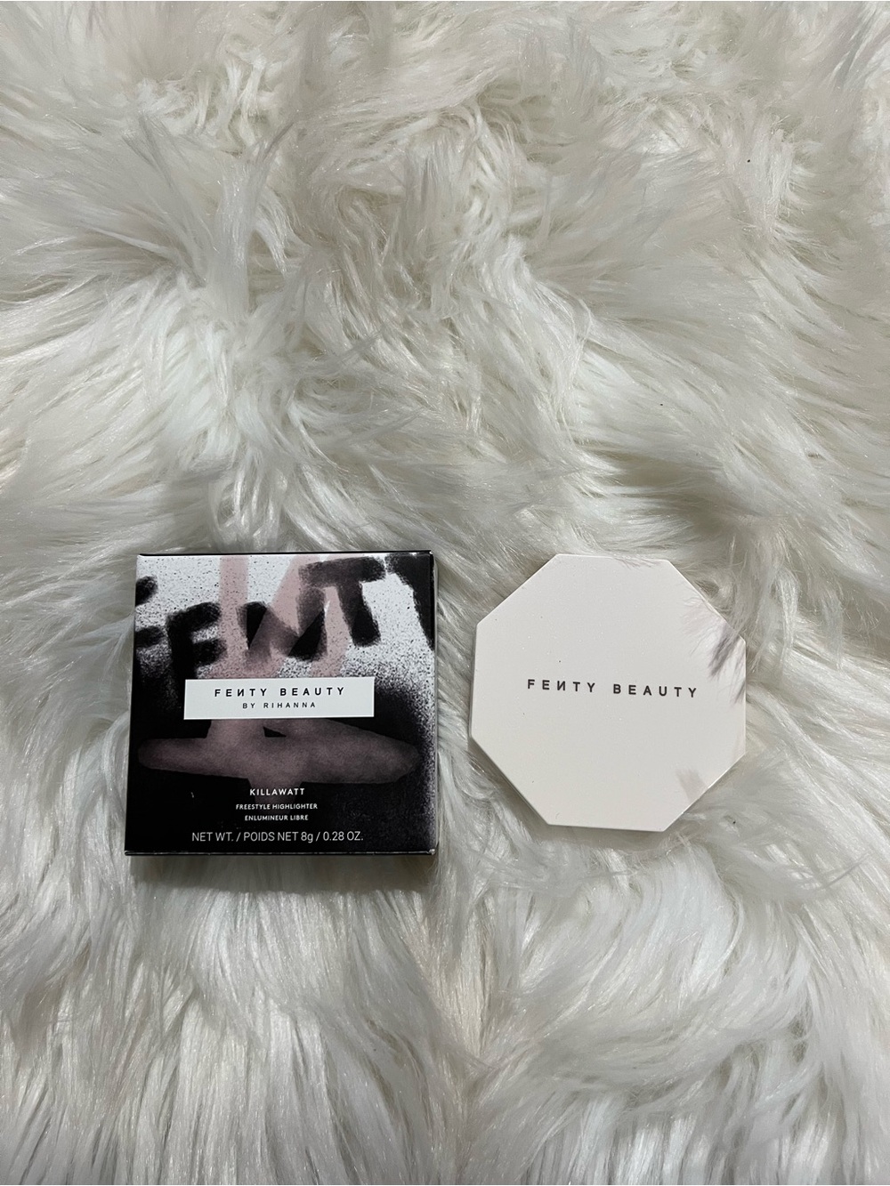 Fenty Beauty White Octagonal Highlighter Compact